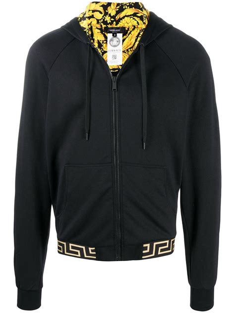 versace zip up hoodie